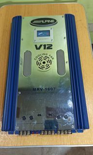 V 12  car amplifier with VU meter