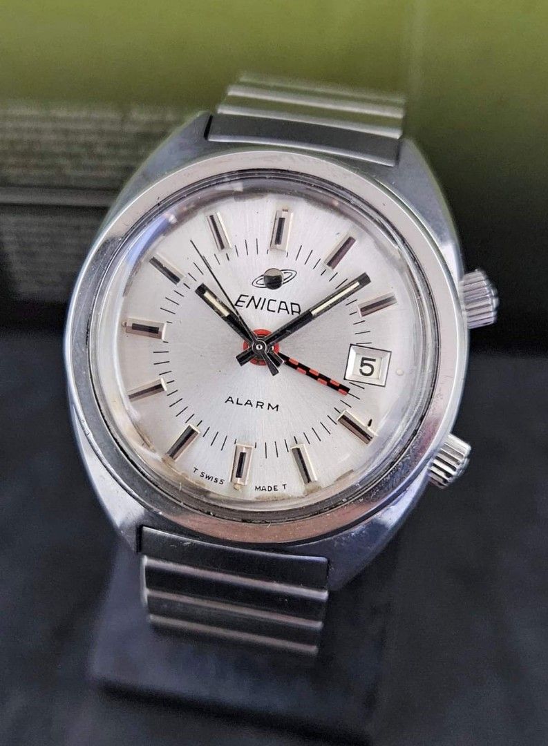 Enicar alarm watch hotsell