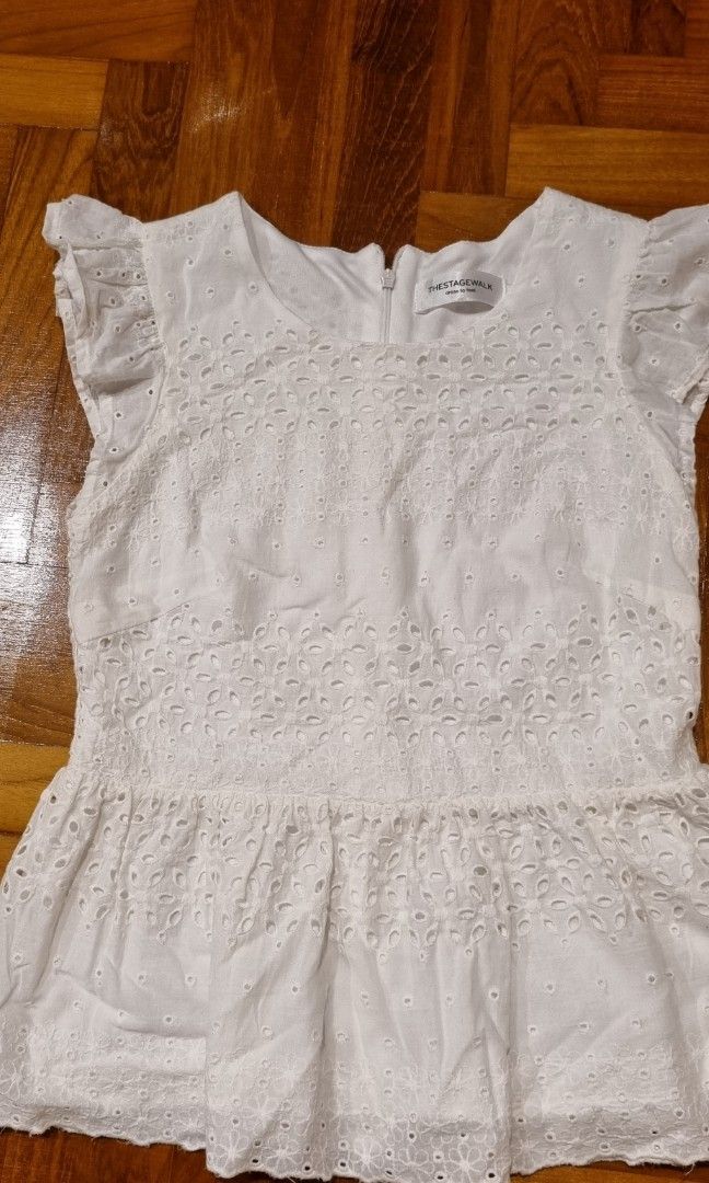 Blouse Cyrus Eyelet Blo White