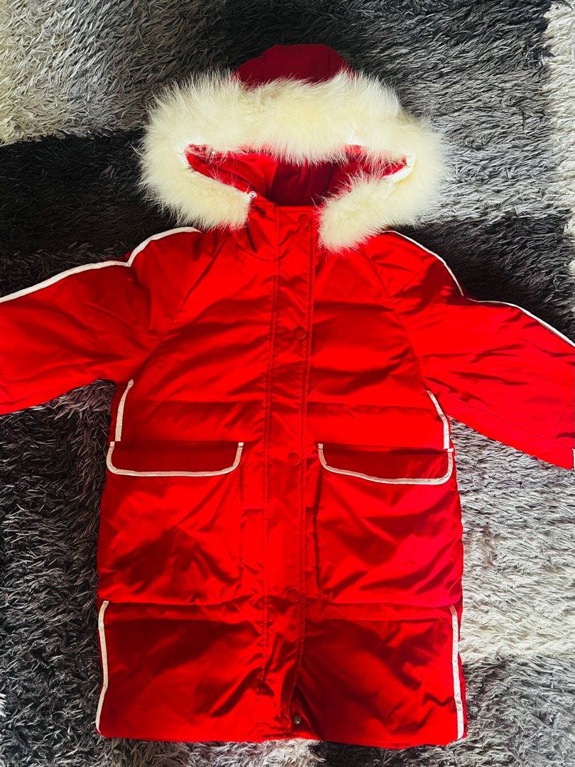 Girls red new arrivals winter jacket