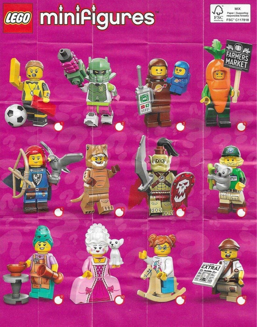 LEGO Series 24 Collectible Minifigures Complete Set of 12 - 71037 (SEALED)