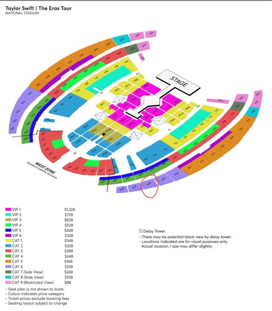 WTT 2 x TAYLOR SWIFT TICKETS 4 MAR 2024, Tickets & Vouchers, Event