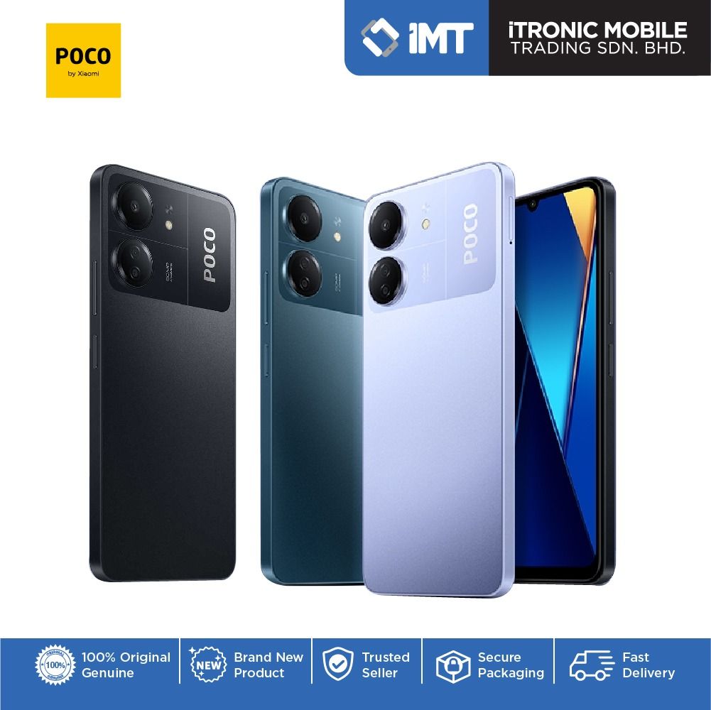 POCO C65 (256GB+8GB, 128GB+6GB) Smartphone - 1 Year Warranty by Xiaomi  Malaysia