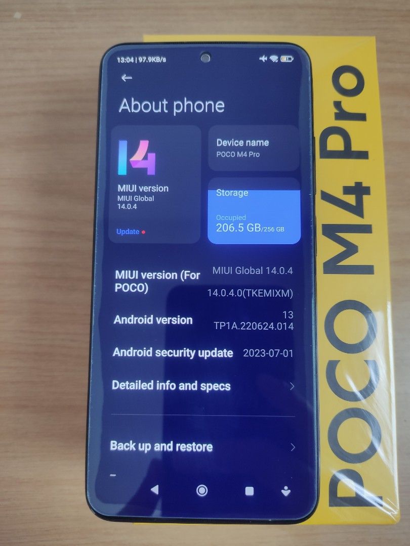 Xiaomi Poco M4 Pro Full Box Set Black 256 GB, Mobile Phones & Gadgets ...