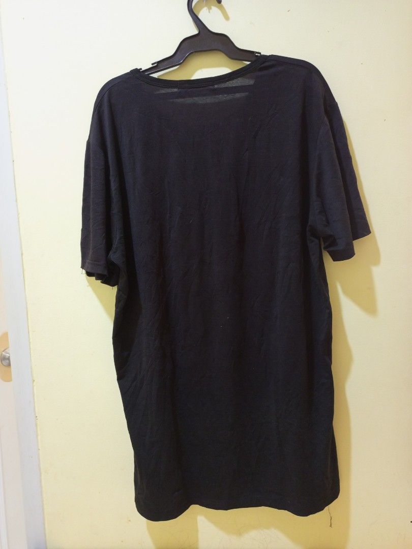 Yaguidasi Fashion Plain Black Tshirt, Men's Fashion, Tops & Sets