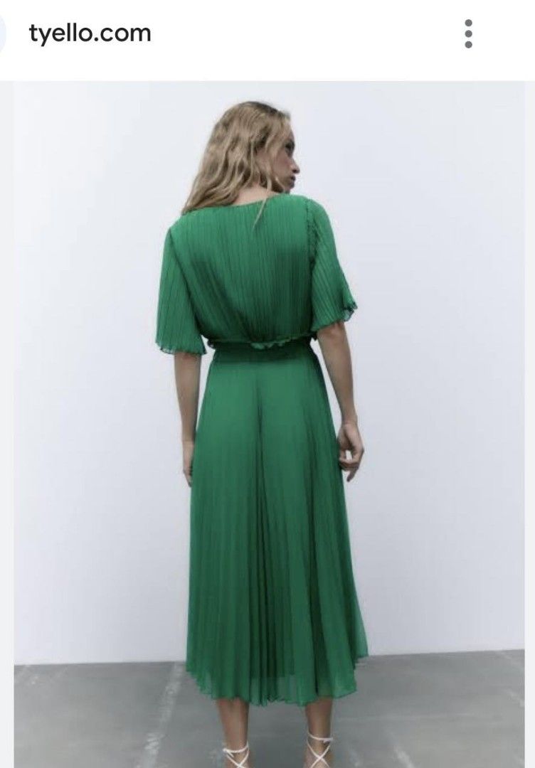 Zara Green Pleated Dress, Women's Fashion, Dresses & Sets, Dresses on Carousell Zara Green Pleated Dress, Women's Fashion, Dresses & Sets, Dresses on Carousell