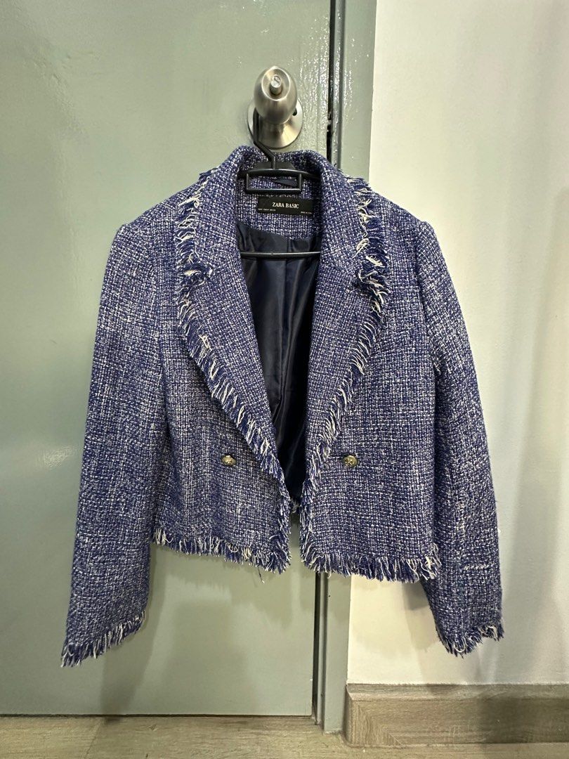 ZARA tweed jacket, Women's Fashion, Coats, Jackets and Outerwear on