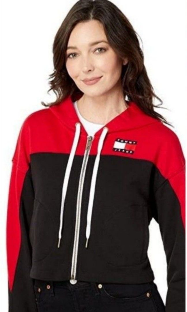 Color block hoodie tommy hilfiger top