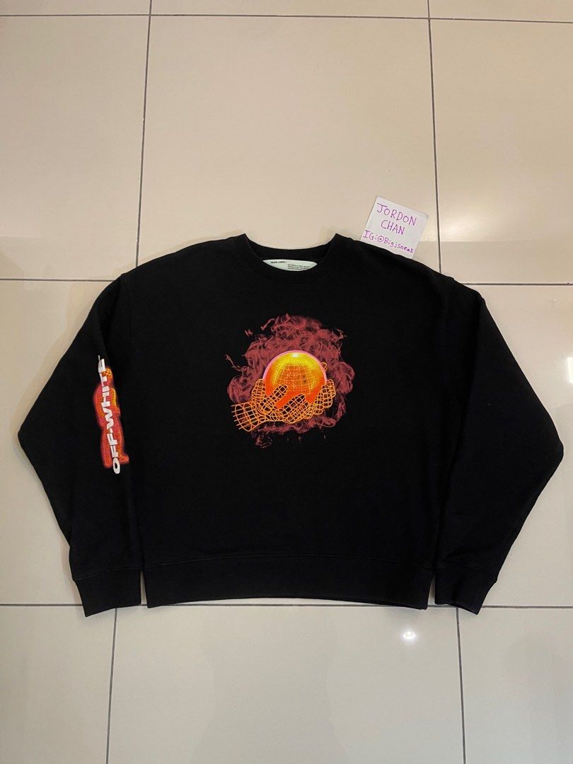Off white hands and planet hoodie outlet