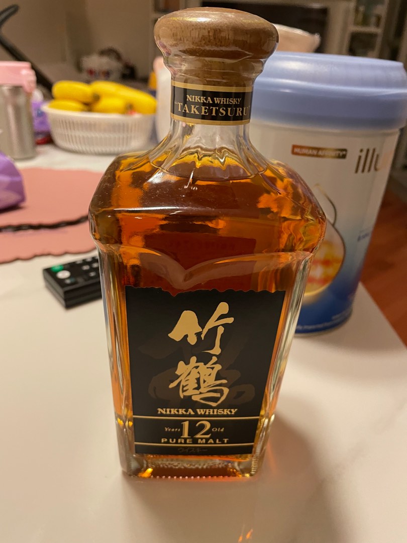 竹鶴12 角瓶660ml, 嘢食& 嘢飲, 酒精飲料- Carousell