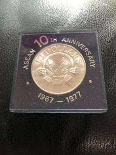 1977 Singapore Asean 10th Anniversary coin ( 1967-1977), Hobbies & Toys ...