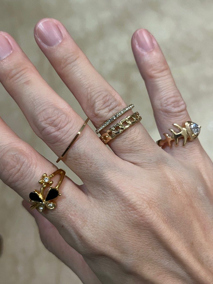 7pcs Rings Set Fashion Women Knuckle Gold Thumb Finger Stack Boho Jewelry  Geometric Rings Set Irregular Knuckle Ring Kit - AliExpress