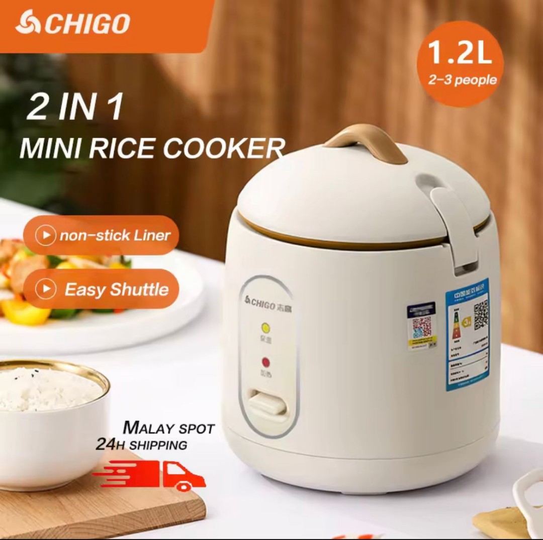1.2L New Mini Rice Cooker Small 1-2 Person Rice Cooker Household Singl