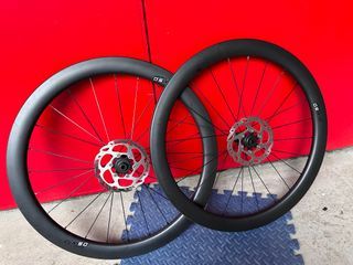 50mm Farsports carbon wheelset DT swiss hubs centre lock shimano rotors