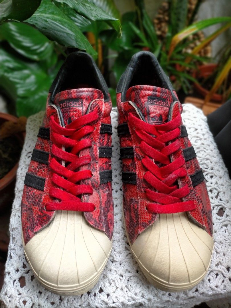 8.5 MEN Adidas Superstar Snakeskin Design