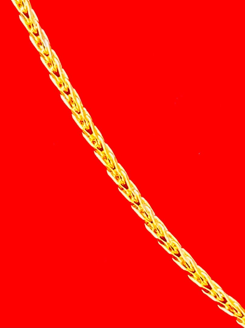Mens gold sales wheat chain
