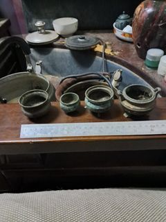 早期ㄉ銅爐四件，非常希少