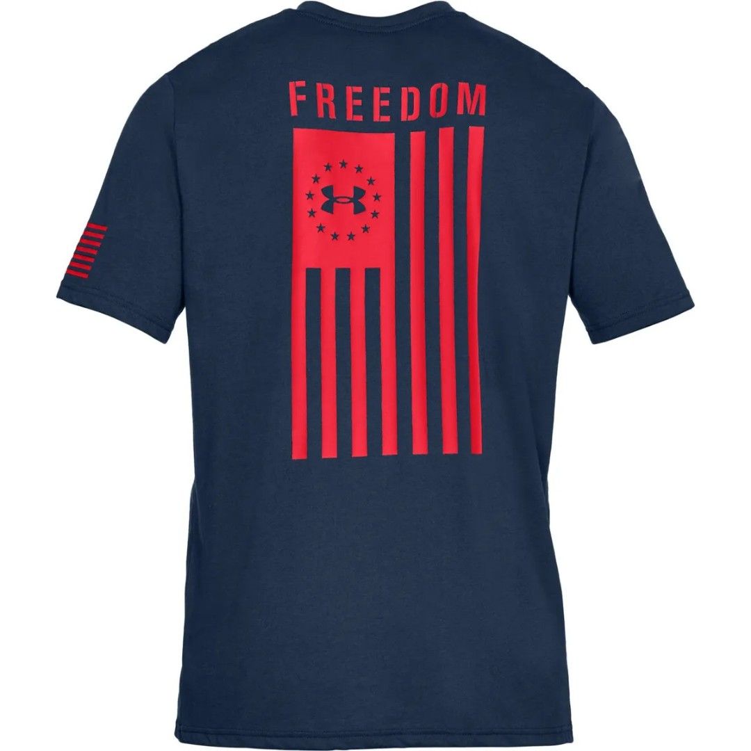 ✨ CLEARANCE ✨ Mens Under Armour Freedom Flag Logo Tactical T Shirt, Men's  Fashion, Tops & Sets, Tshirts & Polo Shirts on Carousell