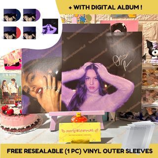 [ ON HAND ] 4 Colors ★ HAND SIGNED ★ Olivia Rodrigo GUTS Vinyl LP Limited Edition ( Red White Blue Purple ) Insert CD with Art Card Unsigned Regular Version