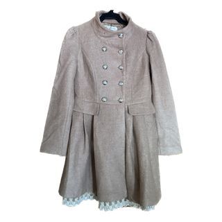 A24: Brown Skirted Wool Coat