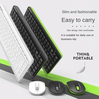 Rechargeable Wireless Keyboard Mouse Combo-J JOYACCESS 2.4G Full