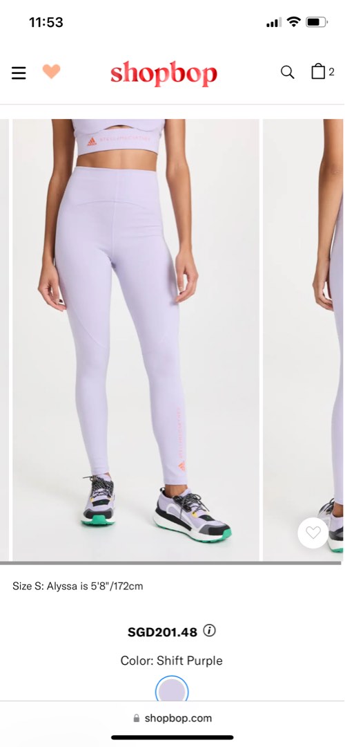adidas by Stella McCartney Yoga 7/8 leggings, Women's Fashion
