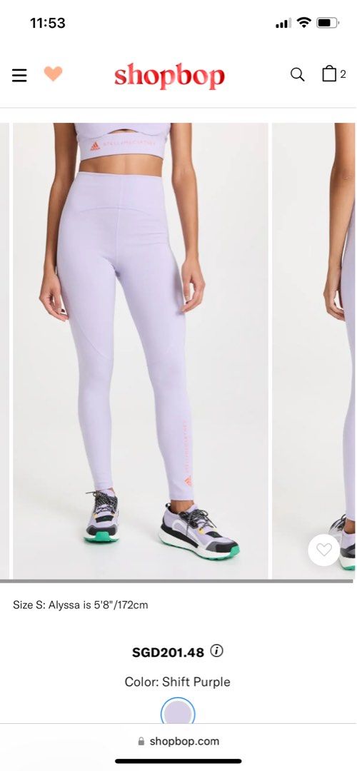 Women's Clothing - adidas by Stella McCartney 7/8 Yoga Leggings - Pink