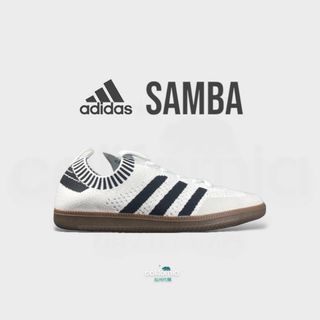 👟adidas Originals Samba Primeknit “White & Black”白底黑線條/白黑 飛織/襪子鞋/男女通用鞋款/運動休閒鞋