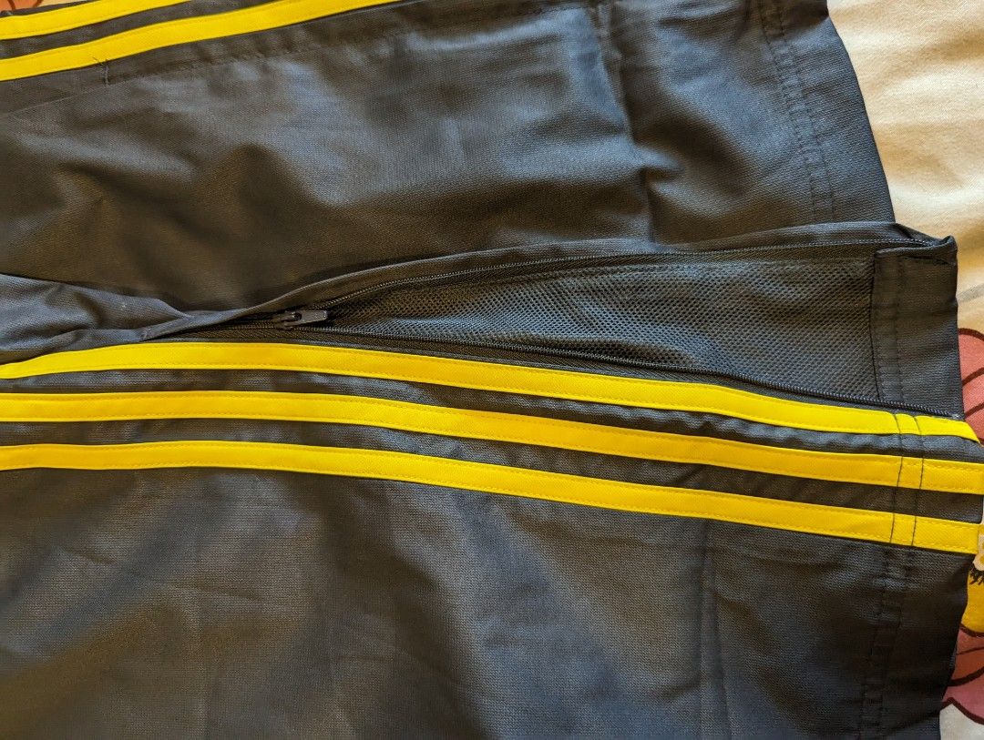 Adidas stripe climalite track pants RN 88387 CA 40312 with ziper