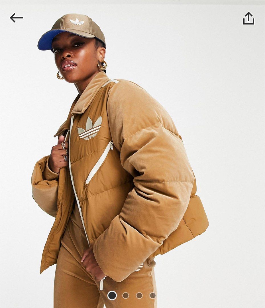 Puffer sales velvet jacket
