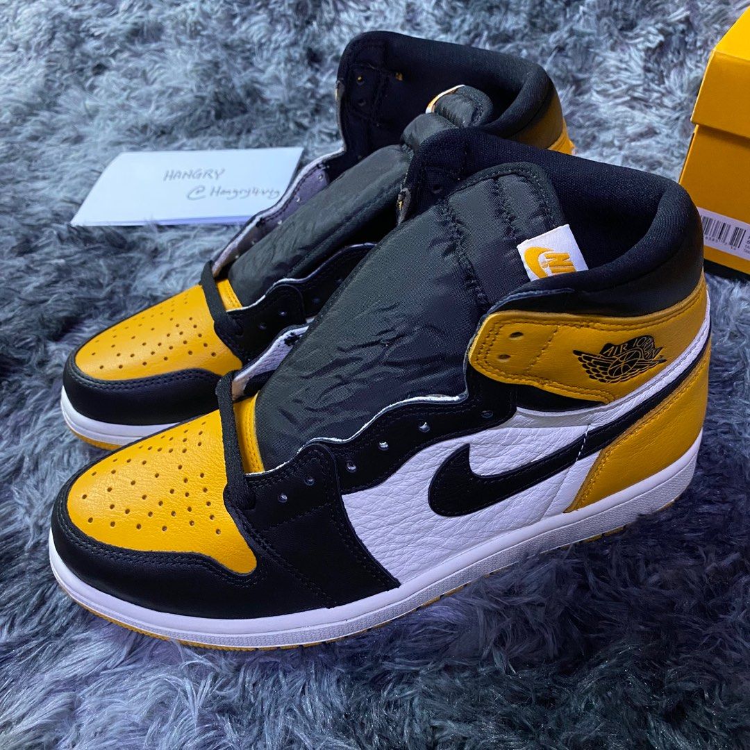 Air jordan 1 sale high yellow and black