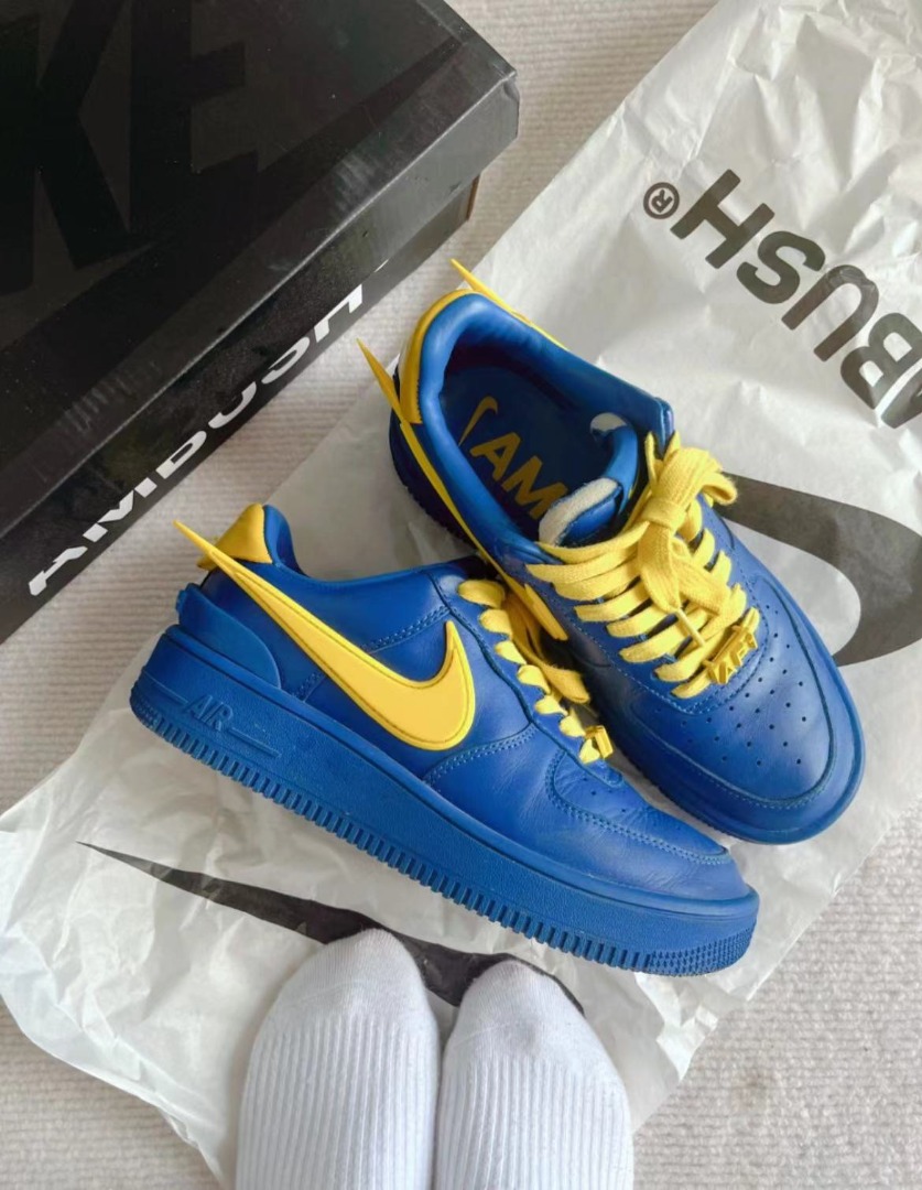 AMBUSH x Nike Air Force 1 LowGame Royaand Vivid Sulfur”聯名款男女