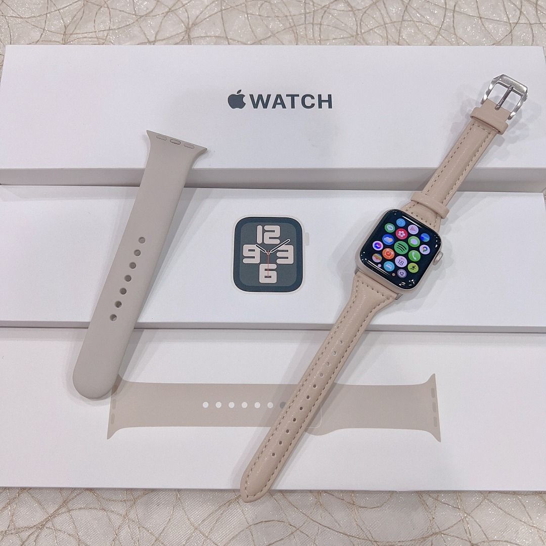 艾爾巴二手】Apple Watch SE 2 GPS 40mm A2722 星光色#二手手錶#保固中