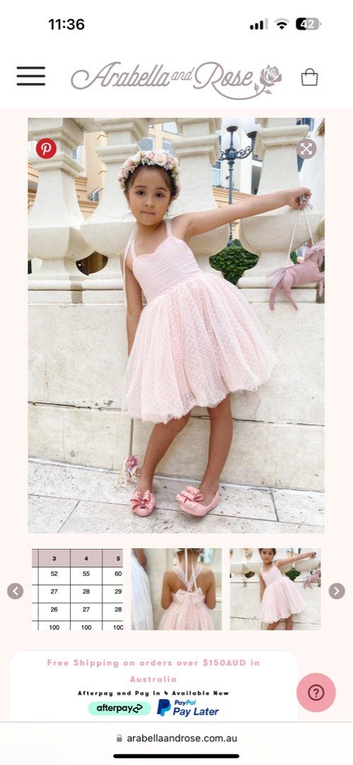 Arabella and outlet rose dress