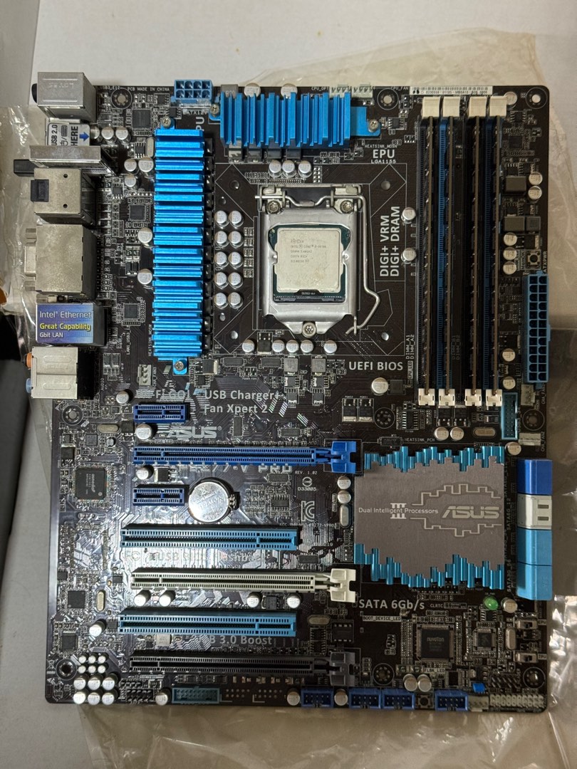 ASUS motherboard, intel cpu and Samsung RAM, Computers & Tech, Parts