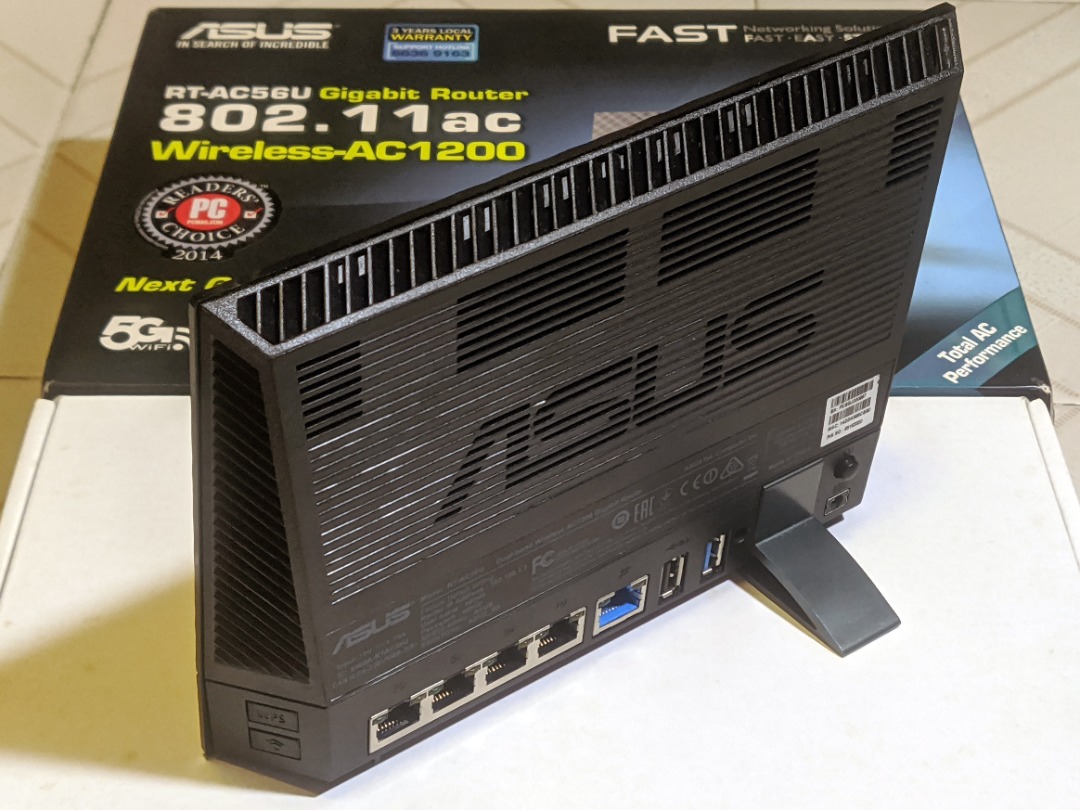 Asus RT-AC56U Gigabit Router Wireless-AC1200, Computers & Tech, Parts ...