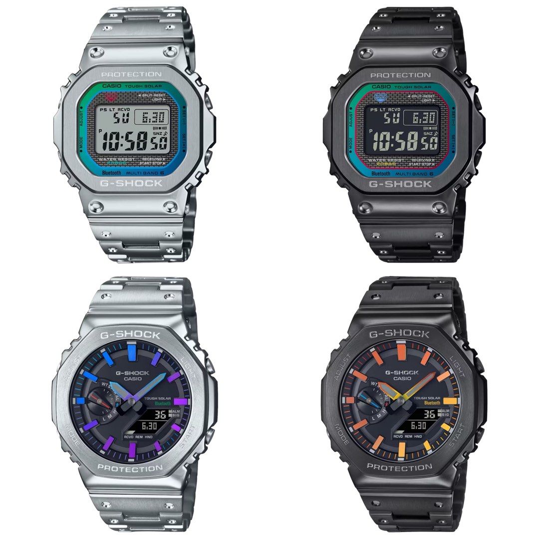 multi colour g shock