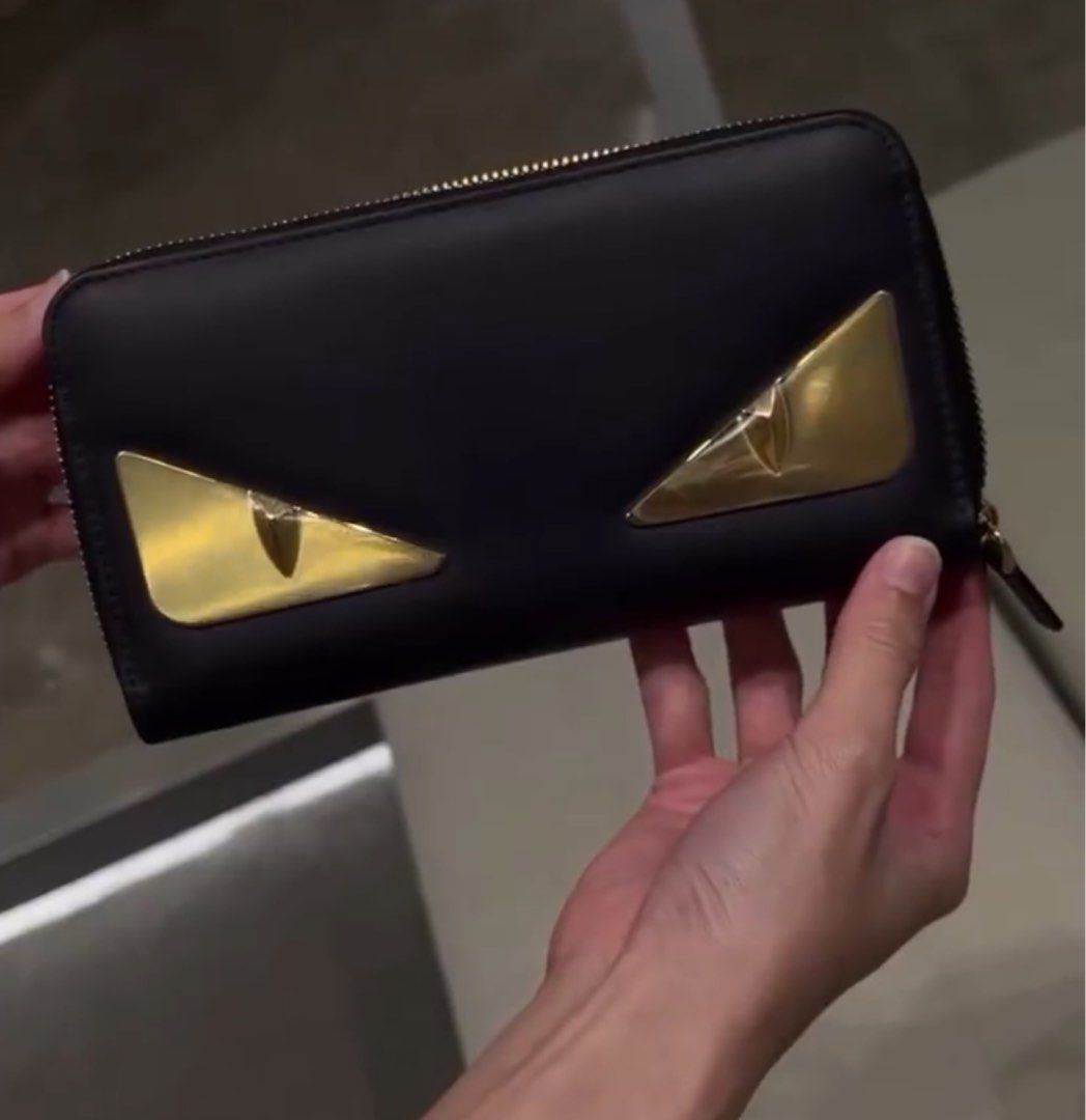 AUTHENTIC FENDI MONSTER EYES LONG WALLET Luxury Bags Wallets on Carousell