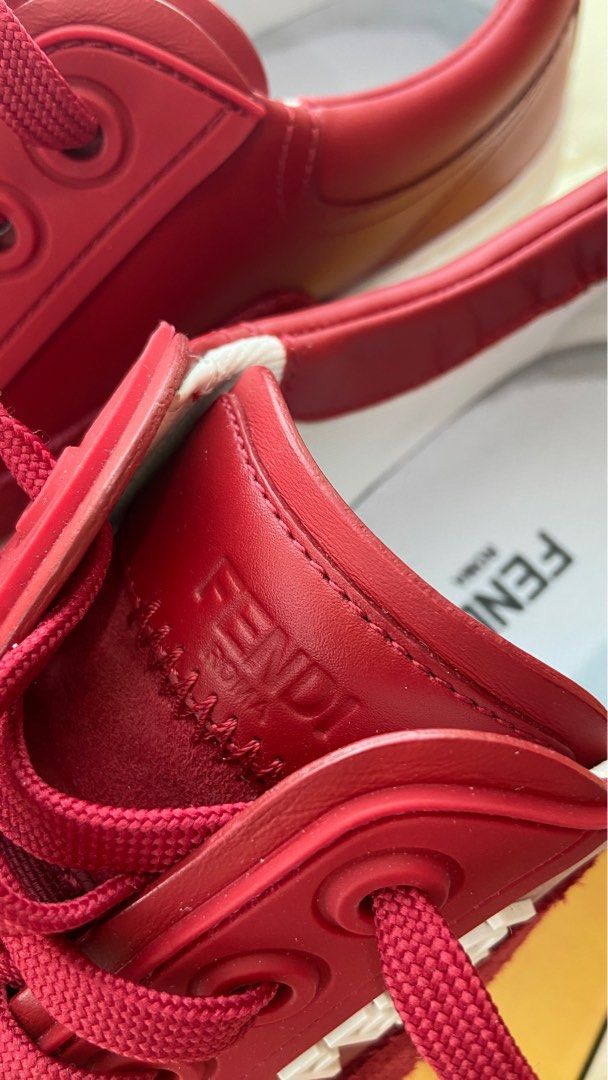 Red fendi clearance sneakers