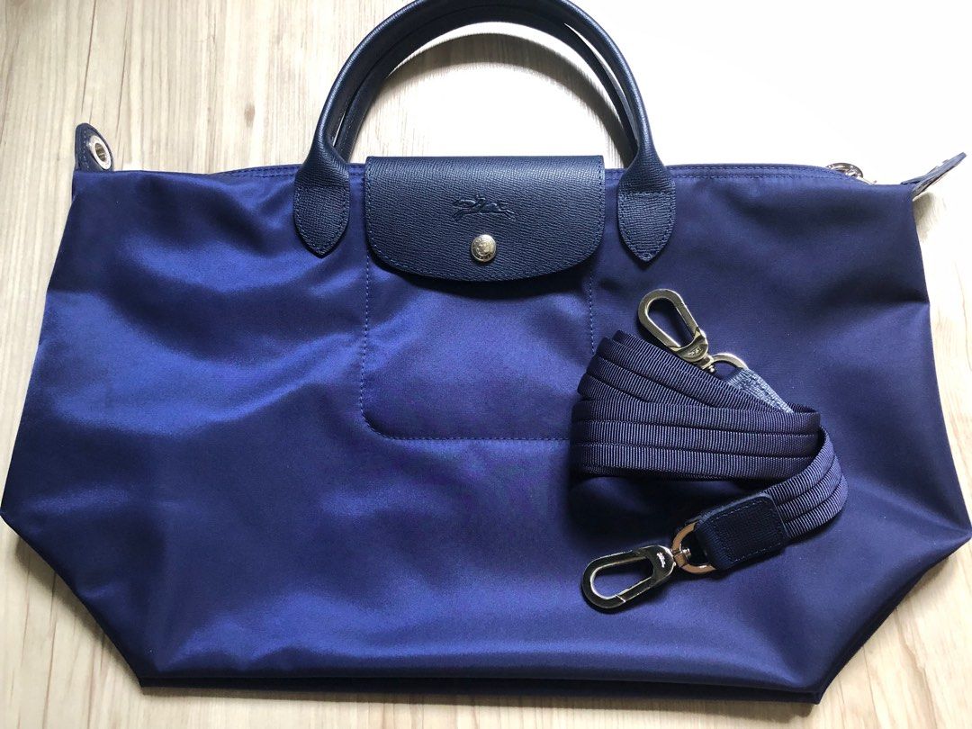 Authentic Longchamp Le Pliage Neo Navy Medium