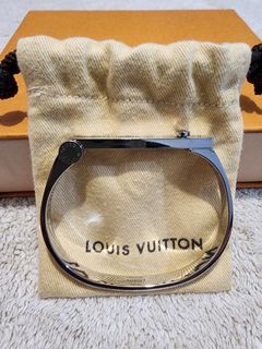 Louis Vuitton Damier Graphite Check It Reversible Bracelet Cuff Bangle