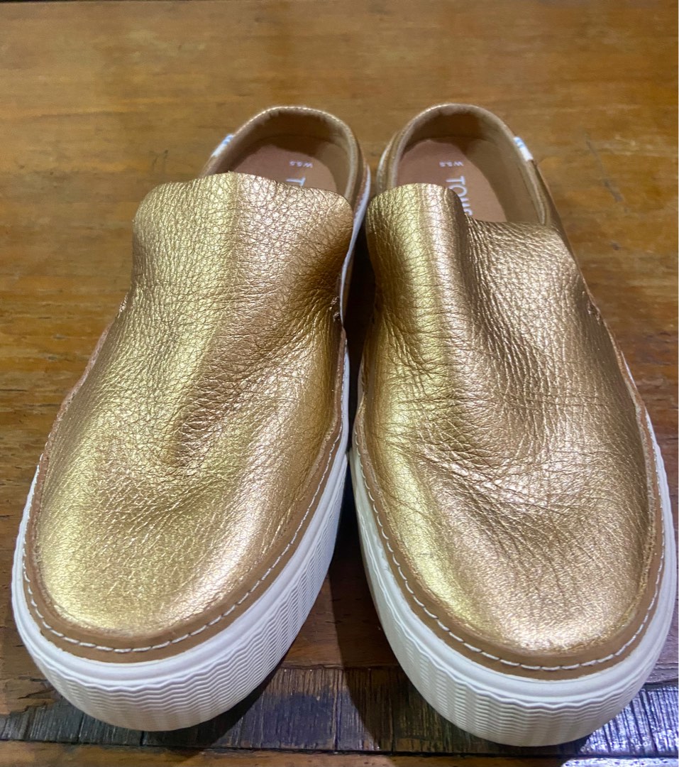 toms leather slip on