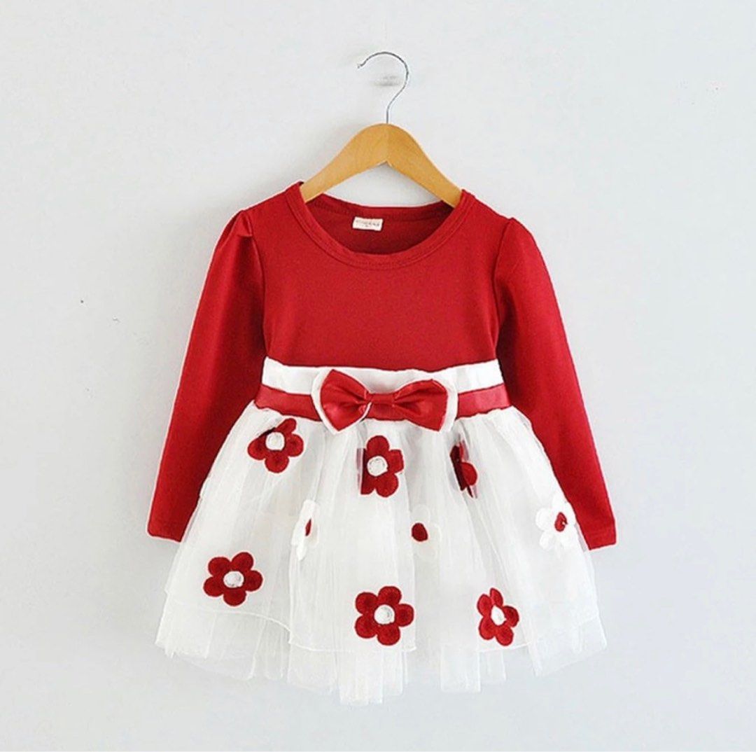 Girls long online sleeve tulle dress