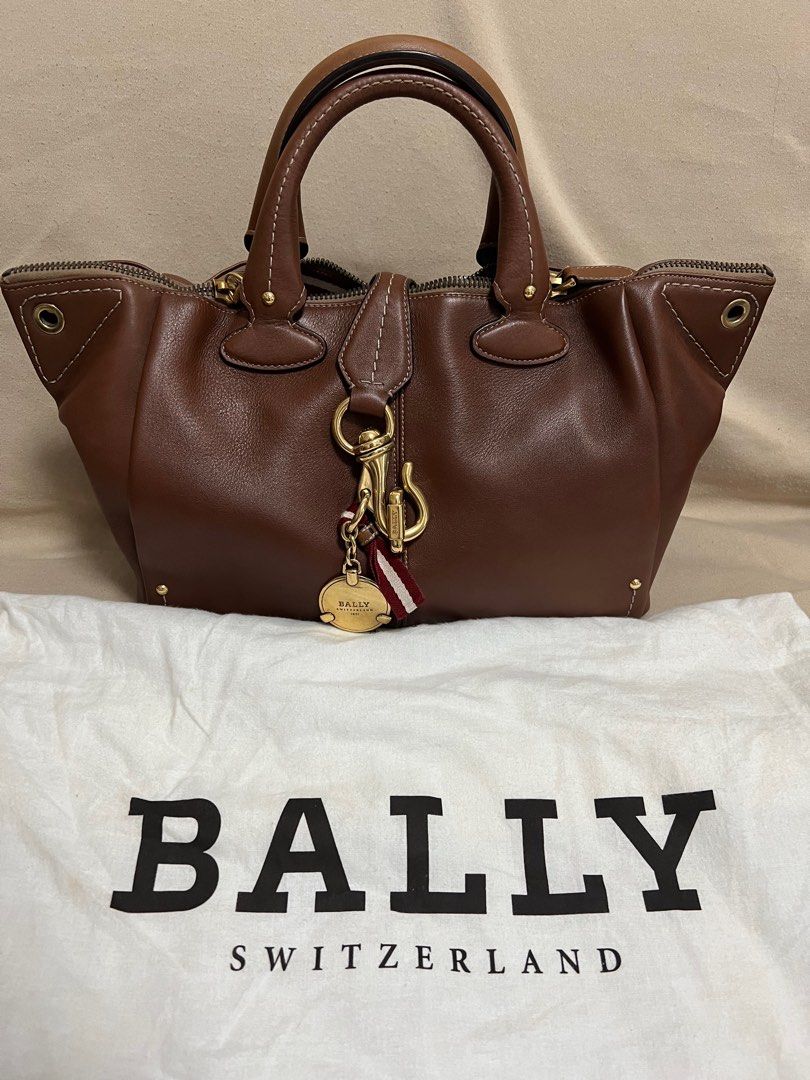 Bally tote bag brown leather, Women's Fashion, Bags & Wallets, Shoulder