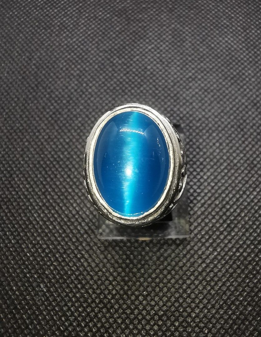 Blue Cat Eye Ring Hobbies Toys Memorabilia Collectibles