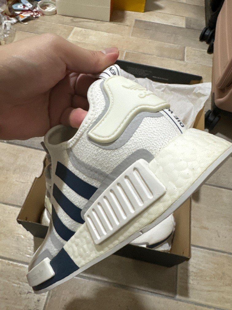 White and blue nmds sale