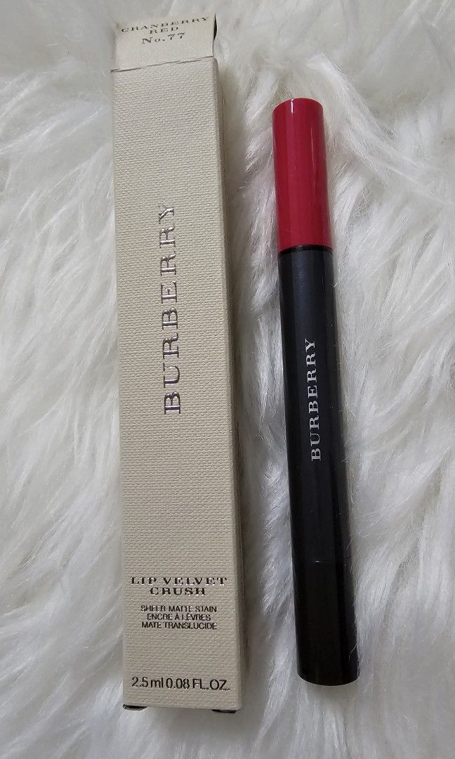Burberry Lip Velvet Crush Cranberry Red