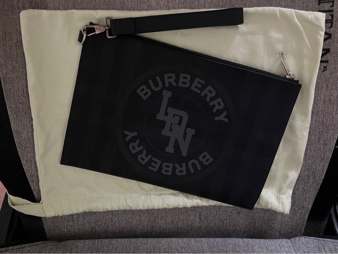 Burberry London Clutch Bag with dustbag Men s Fashion Bags Belt
