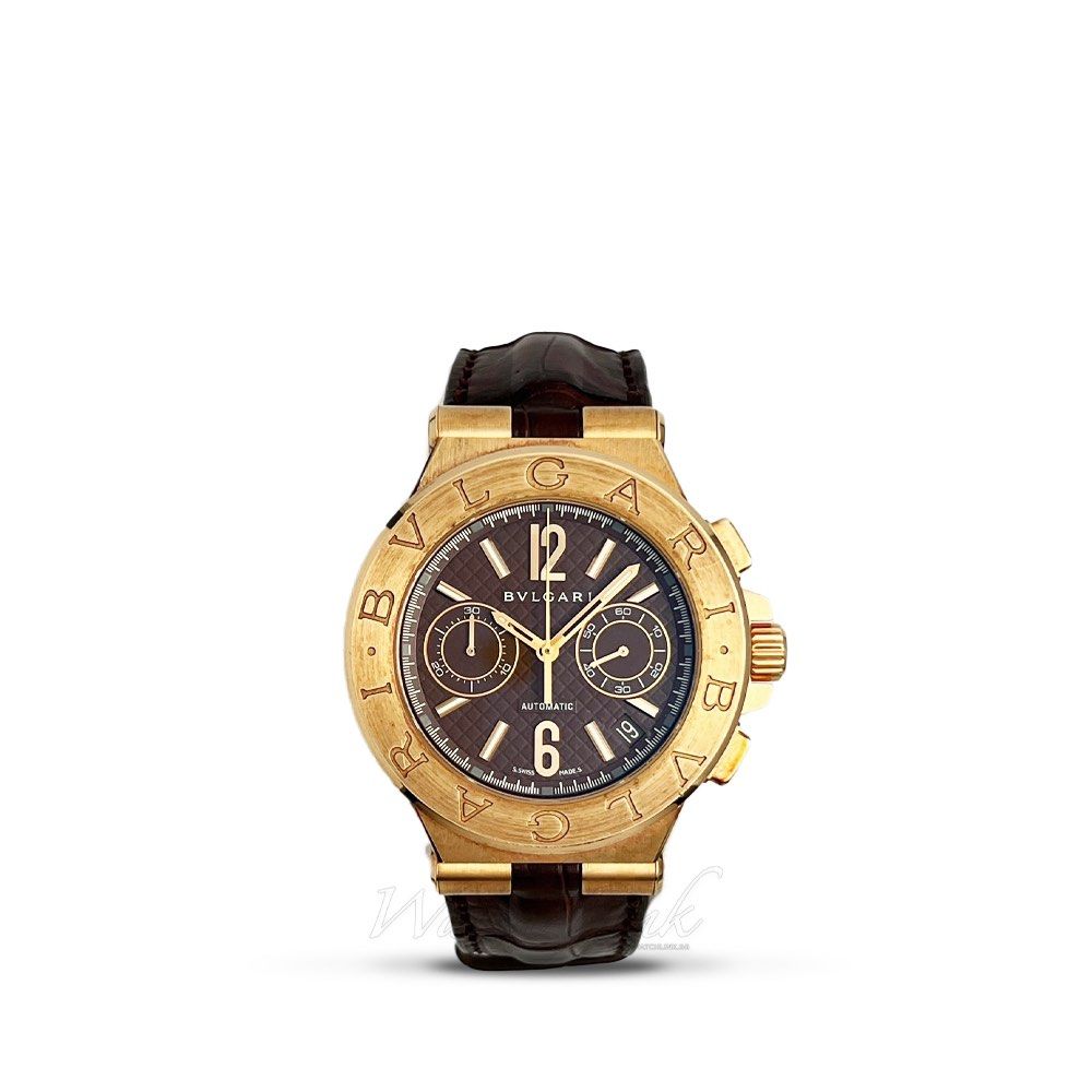 Bvlgari diagono cheap gold watch
