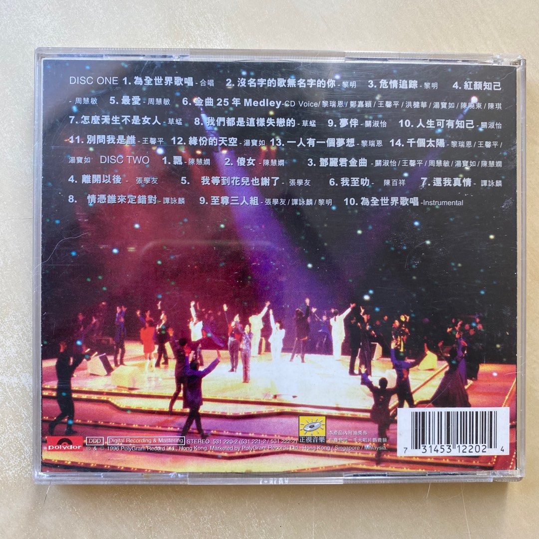 CD丨寶麗金25週年為全世界歌唱會(2CD) / The World Concert '95 (2CD